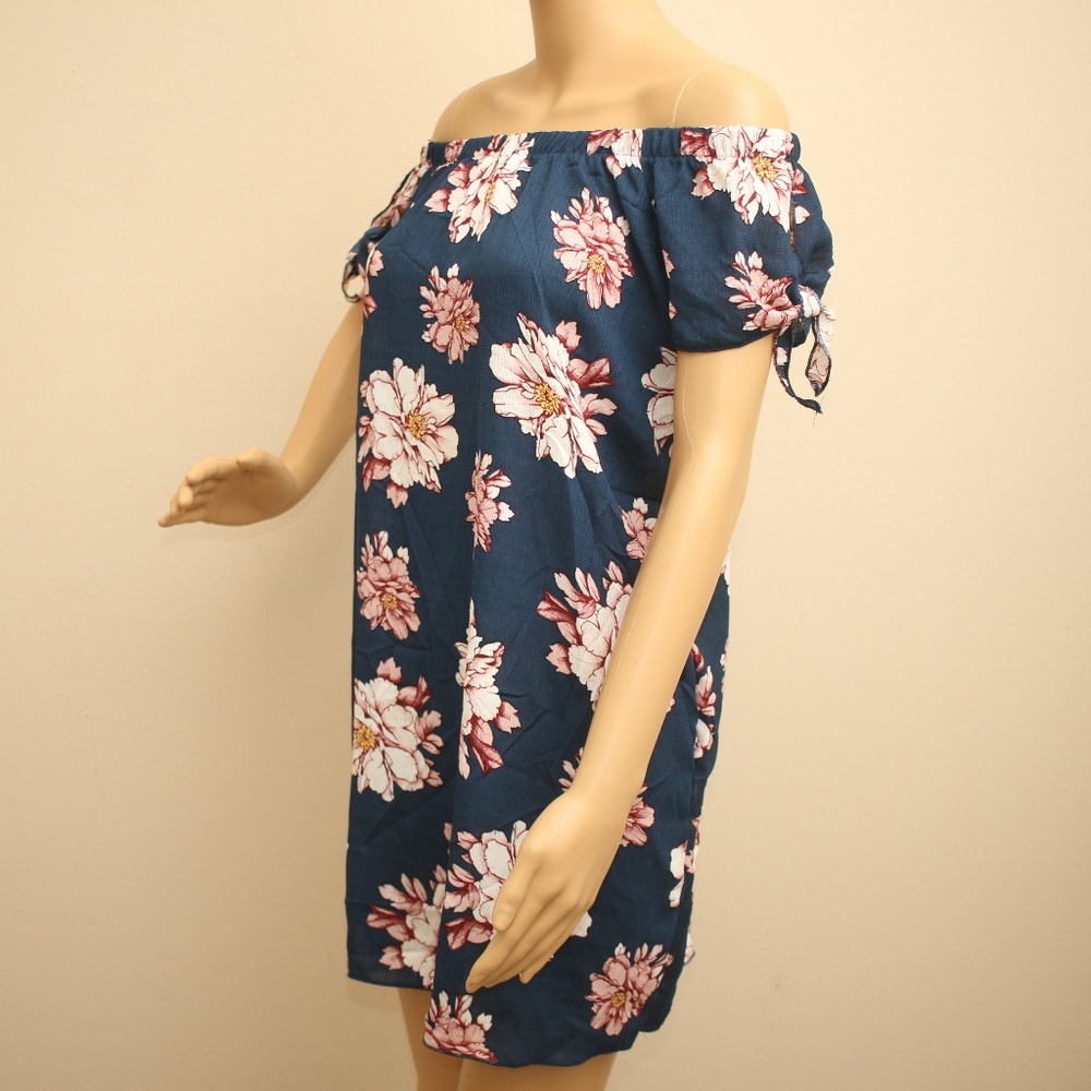 NEW Miley + Molly Floral Off Shoulder Tunic Top S - Picture 5 of 8